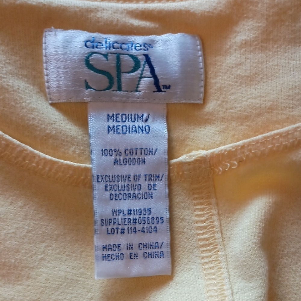 delicates Pale Yellow Mini Pocket Dress, Sz M - Picture 2 of 8